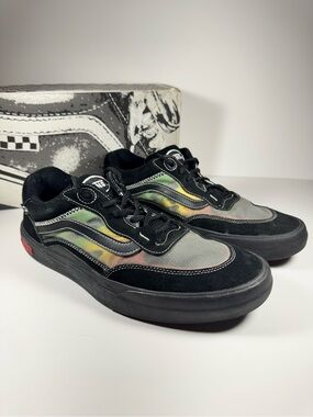 Vans Wayvee Tyson Peterson Black Multi Retro Mesh Suede Skate Sneakers Men’s 13